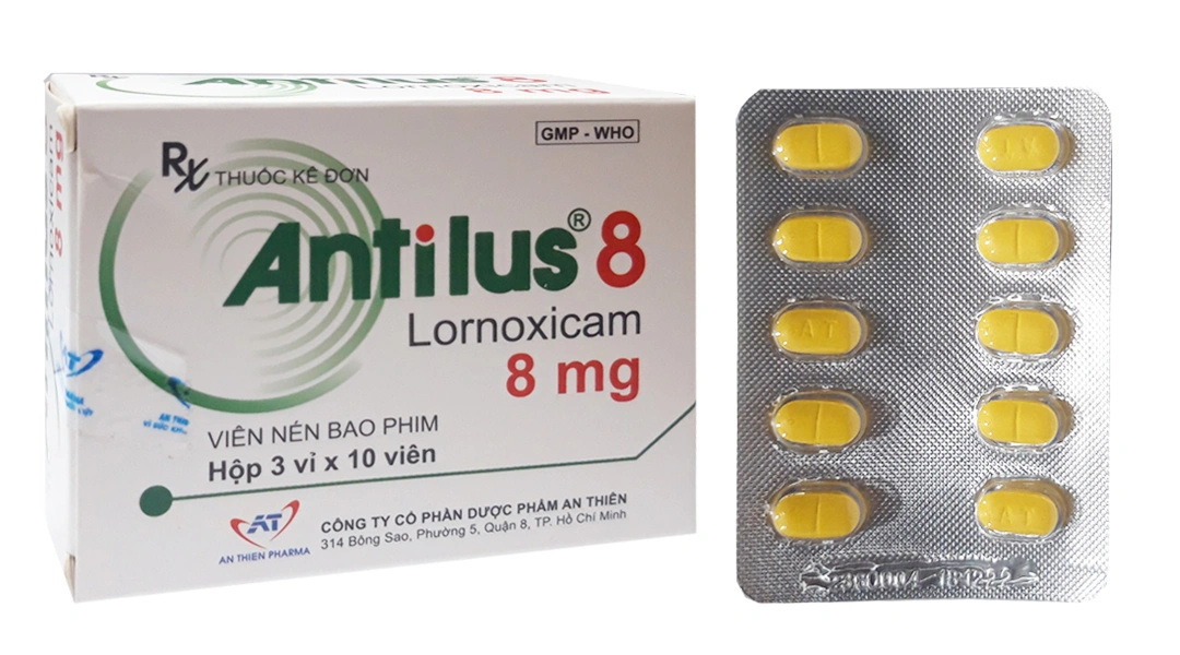 Antilus 8 giảm đau, kháng viêm xương khớp (3 vỉ x 10 viên) - 