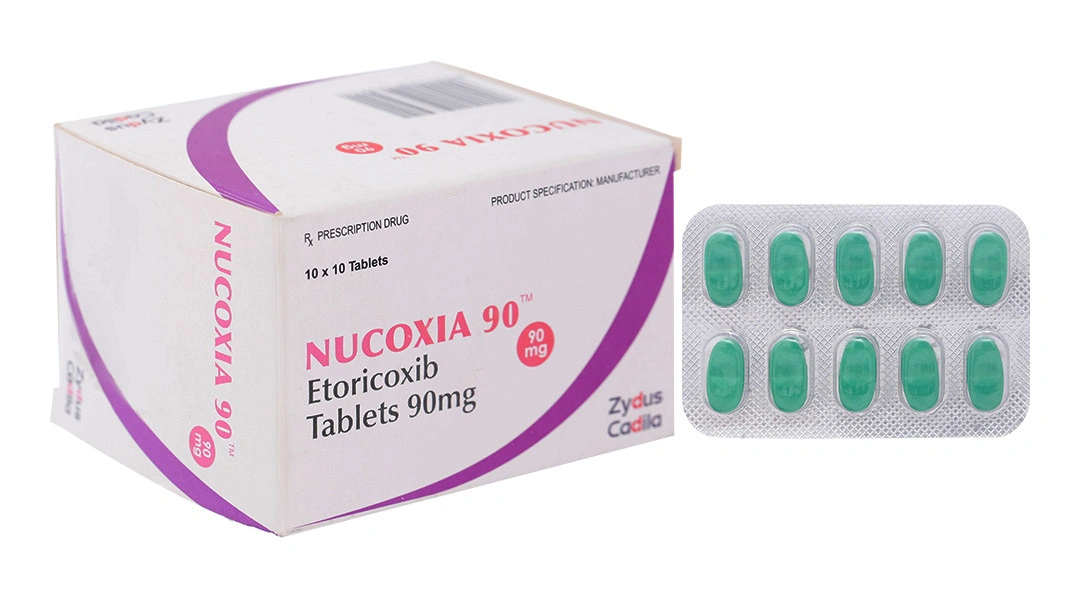 Nucoxia 90mg giảm đau, kháng viêm xương khớp (10 vỉ x 10 viên) - 