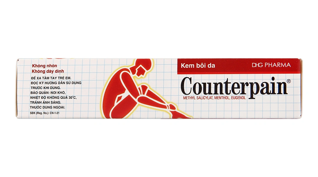 Kem bôi da Counterpain giảm đau trong các trường hợp đau cơ, bong gân tuýp 30g - 3