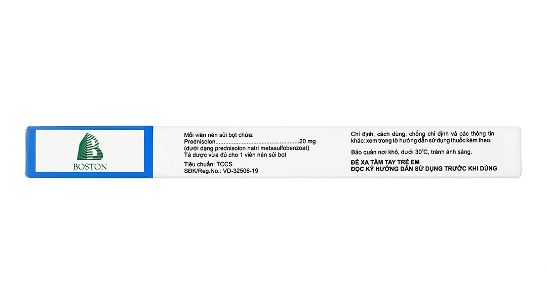 Viên sủi SoluBoston 20 trị hoặc giảm các triệu chứng viêm (2 vỉ x 10 viên) - 4