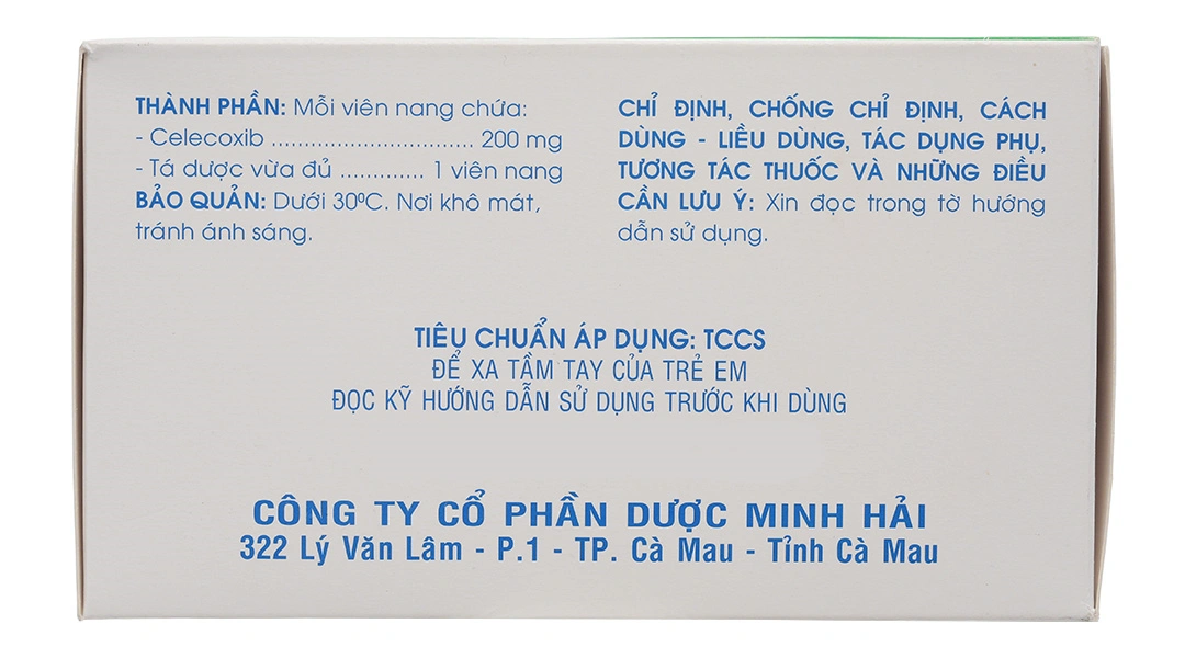 Celecoxib Mipharmco 200mg trị chứng thoái hóa khớp, viêm khớp dạng thấp (10 vỉ x 10 viên) - 2
