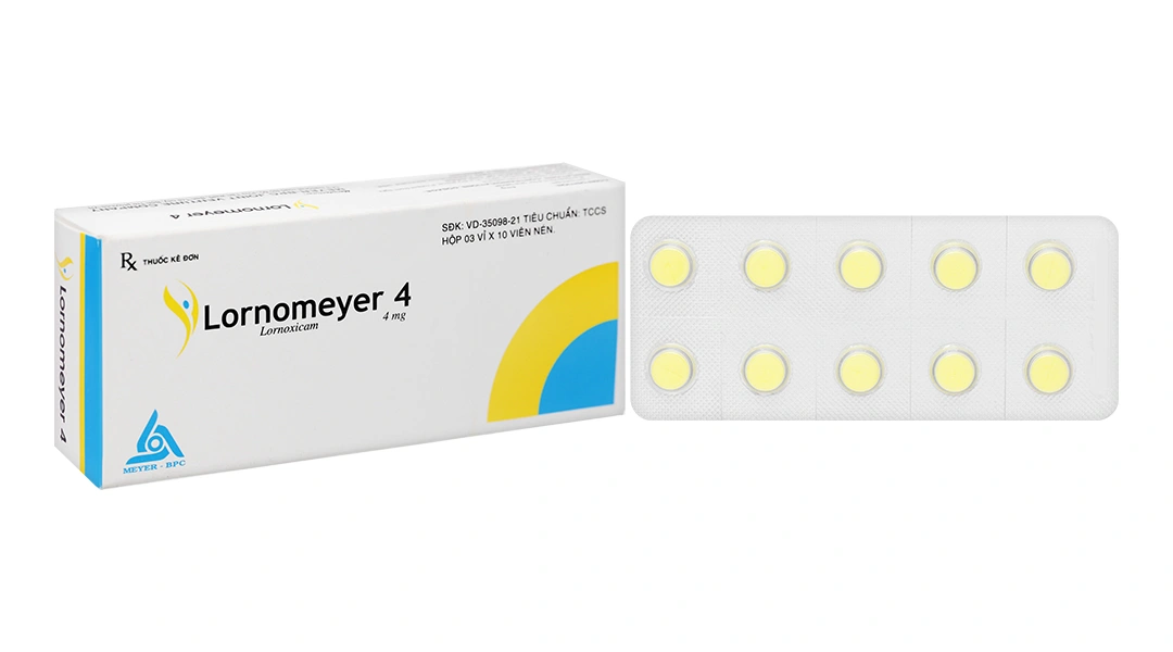 Lornomeyer 4 giảm đau, kháng viêm xương khớp (3 vỉ x 10 viên) - 