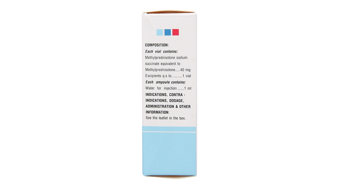 Bột đông khô pha tiêm Soli-Medon 40 chống viêm, giảm miễn dịch 1 lọ bột + 1 ống 1ml - 2