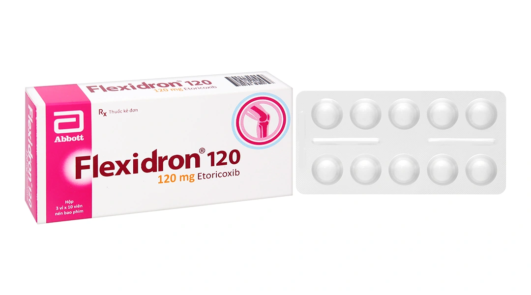 Flexidron 120 giảm đau, kháng viêm xương khớp (3 vỉ x 10 viên) - 
