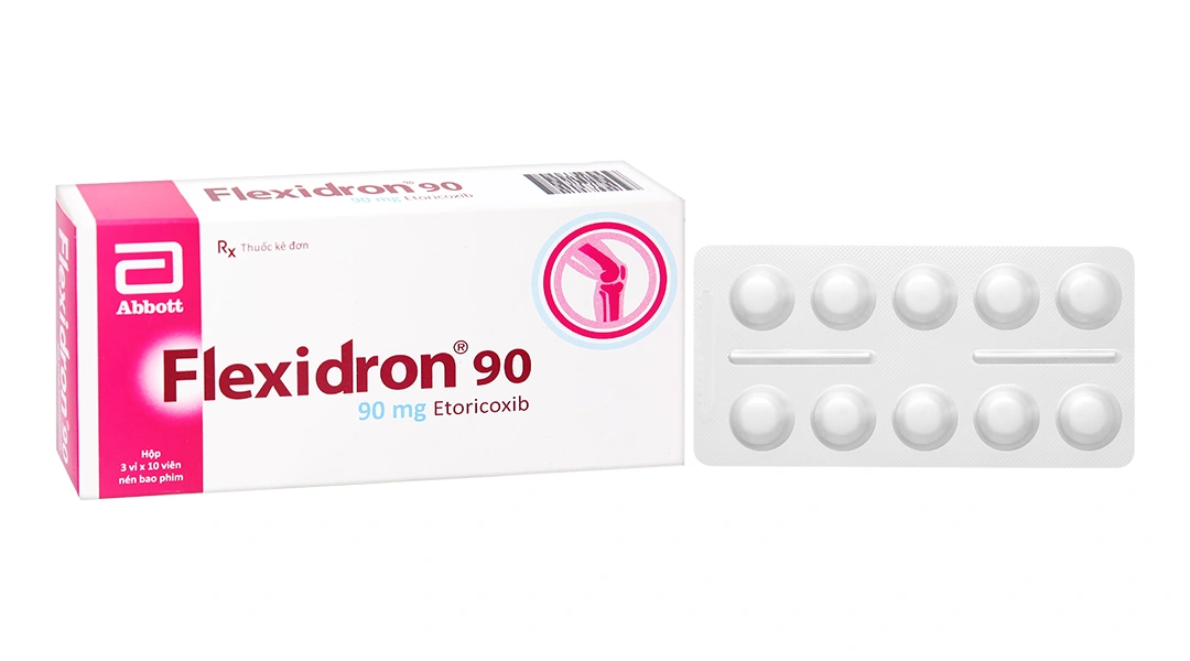 Flexidron 90 giảm đau, kháng viêm xương khớp (3 vỉ x 10 viên) - 
