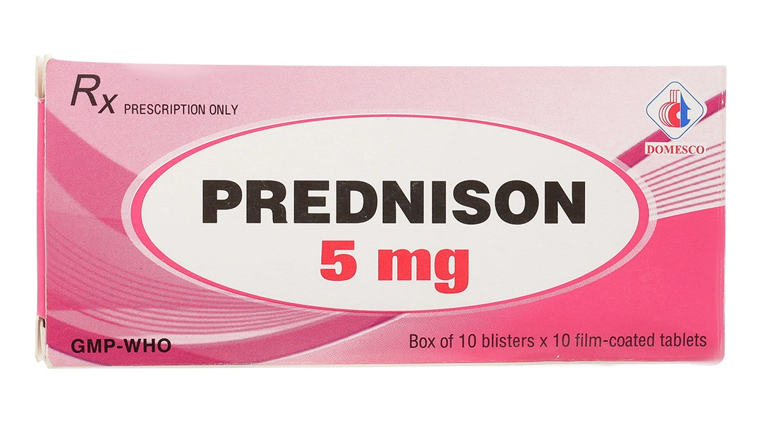 Prednison Domesco 5mg chống viêm, ức chế miễn dịch (10 vỉ x 10 viên) - 1