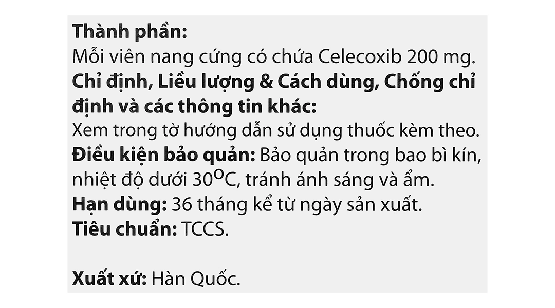 Ceozime Capsule 200mg trị chứng thoái hóa khớp, viêm khớp dạng thấp (3 vỉ x 10 viên) - 4