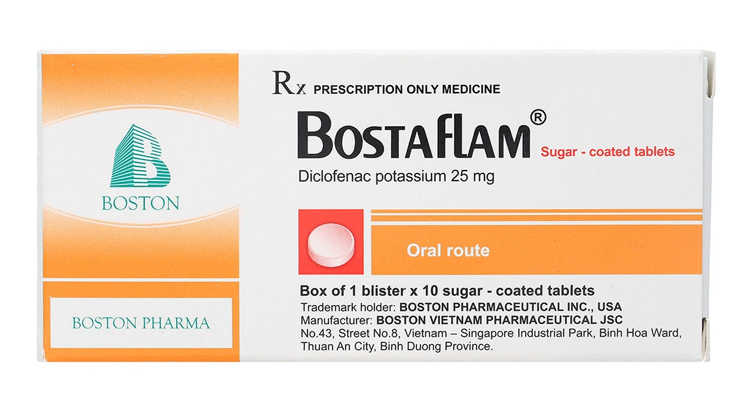 Bostaflam giảm đau, kháng viêm xương khớp (1 vỉ x 10 viên) - 1