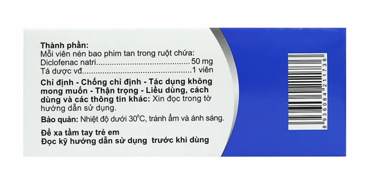 Fenagi 50 giảm đau, kháng viêm các triệu chứng về khớp (10 vỉ x 10 viên) - 2
