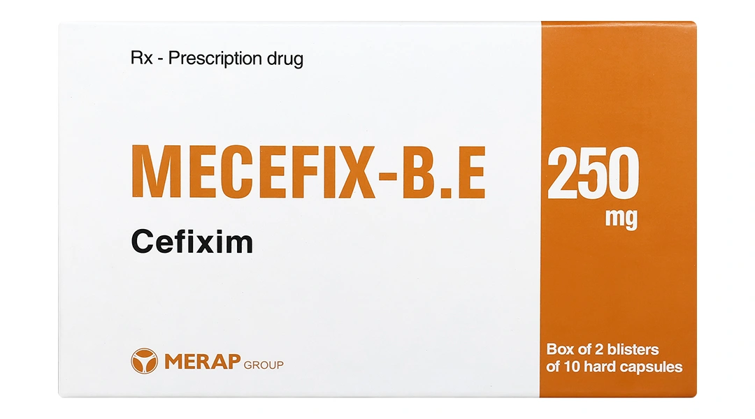 Mecefix-B.E 250mg trị các nhiễm trùng gây bởi vi khuẩn nhạy cảm (2 vỉ x 10 viên) - 1