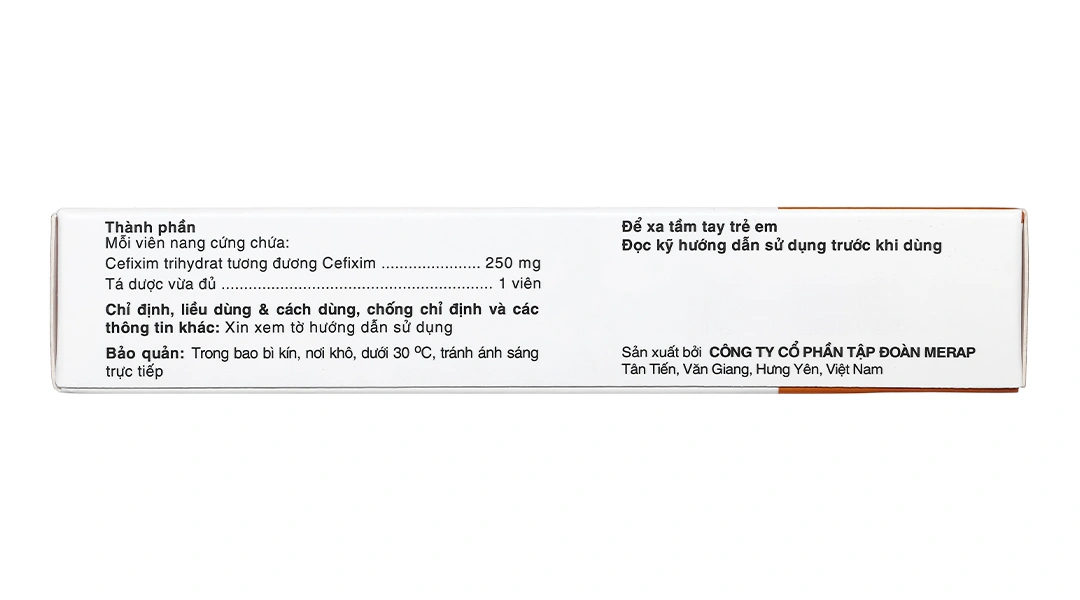 Mecefix-B.E 250mg trị các nhiễm trùng gây bởi vi khuẩn nhạy cảm (2 vỉ x 10 viên) - 2