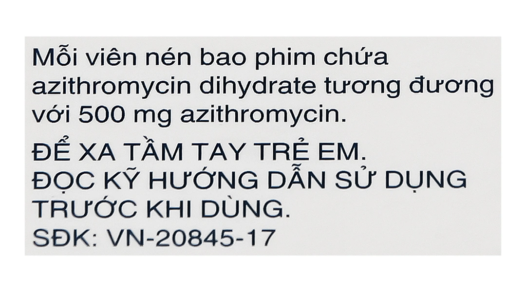 Zitromax 500mg trị nhiễm khuẩn (1 vỉ x 3 viên) - 4