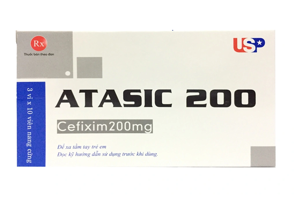 Atasic 200 trị nhiễm khuẩn (3 vỉ x 10 viên) - 
