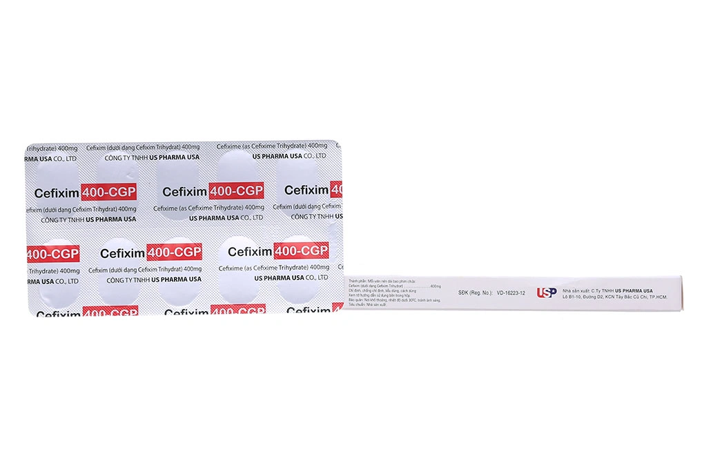 Cefixim 400-CGP trị nhiễm khuẩn (1 vỉ x 10 viên) - 1