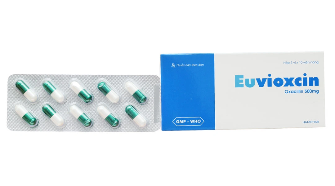 Euvioxcin 500mg trị nhiễm khuẩn (2 vỉ x 10 viên) - 