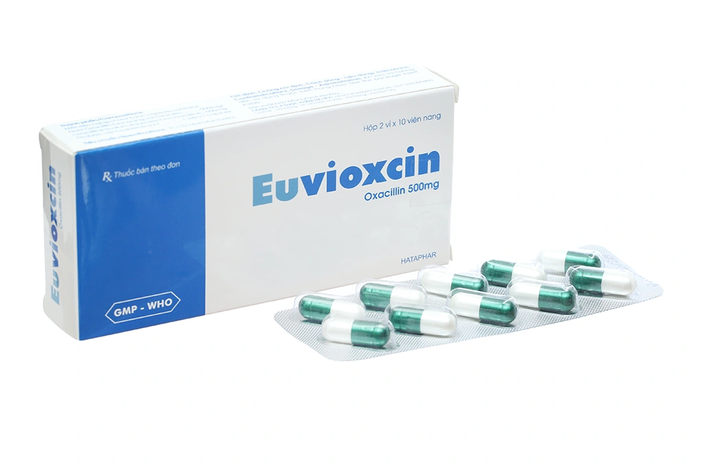 Euvioxcin 500mg trị nhiễm khuẩn (2 vỉ x 10 viên) - 1