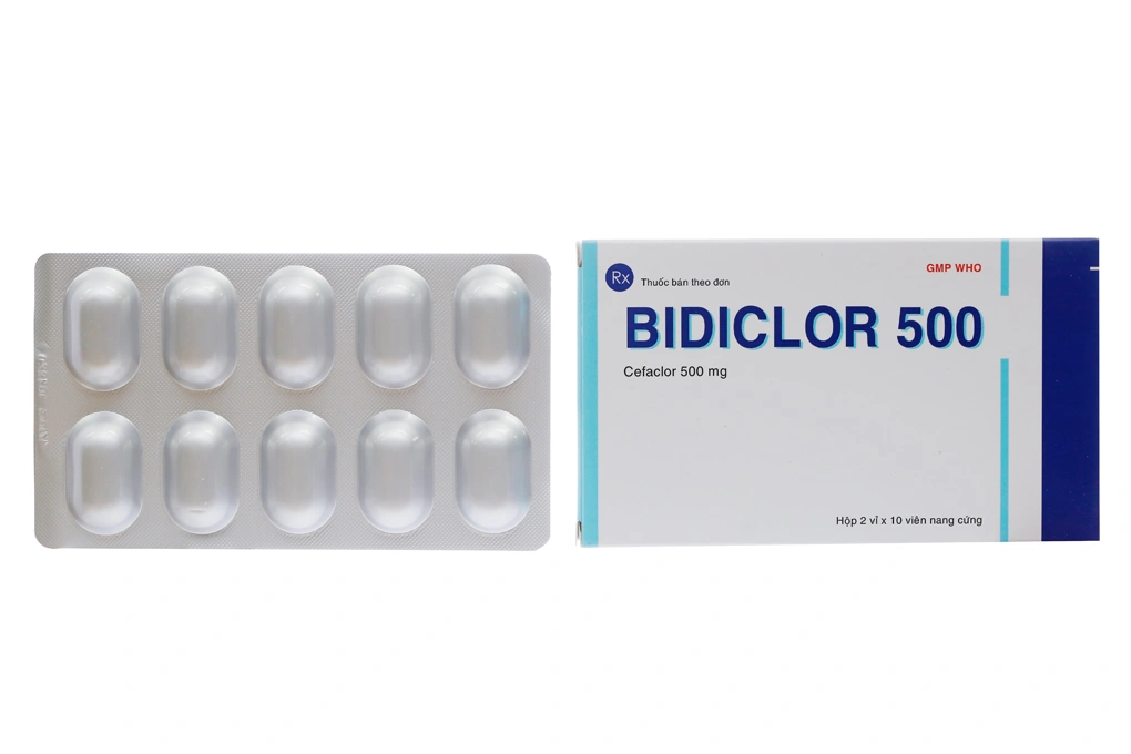 Bidiclor 500 trị nhiễm khuẩn (2 vỉ x 10 viên) - 