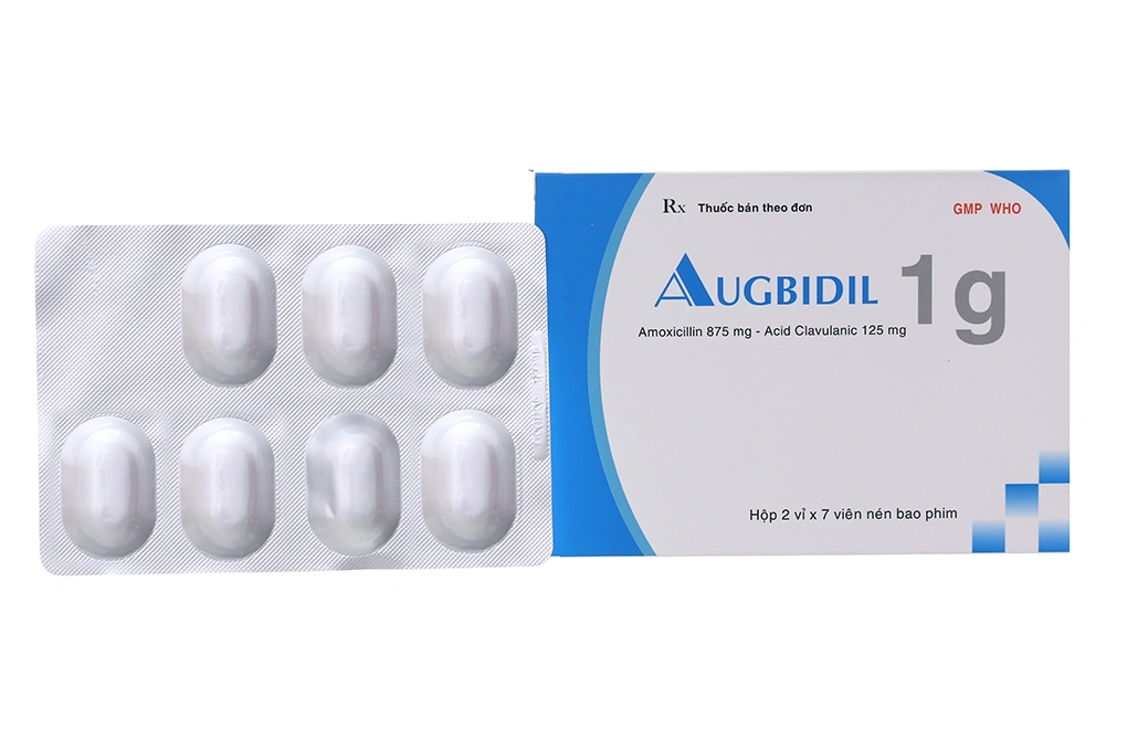 Augbidil 1g trị nhiễm khuẩn (2 vỉ x 7 viên) - 