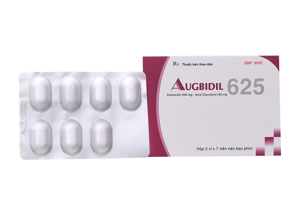 Augbidil 625 trị nhiễm khuẩn (2 vỉ x 7 viên) - 