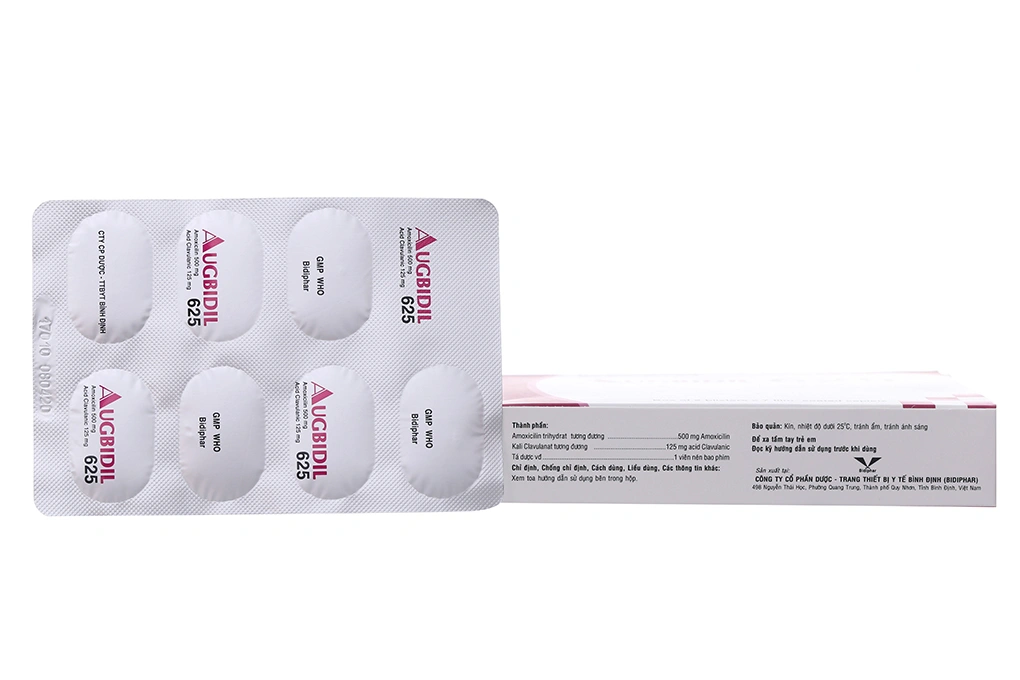 Augbidil 625 trị nhiễm khuẩn (2 vỉ x 7 viên) - 1
