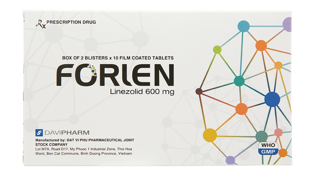 Forlen 600mg trị nhiễm khuẩn (2 vỉ x 10 viên) - 1