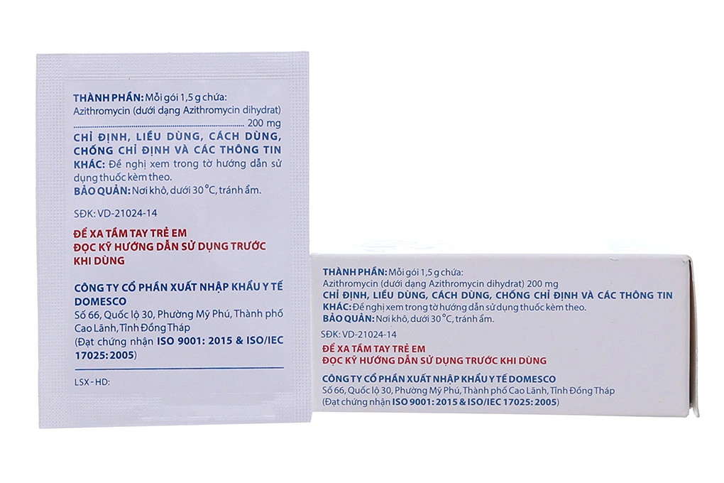 Bột pha hỗn dịch uống Doromax 200mg trị nhiễm khuẩn đường hô hấp (10 gói x 1.5g) - 1