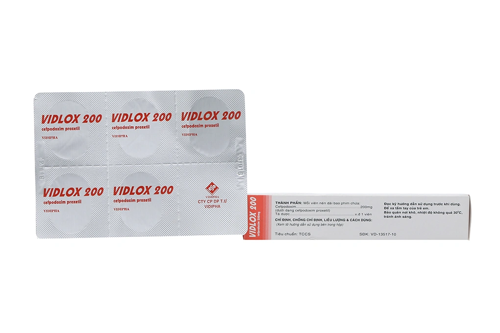 Vidlox 200 trị nhiễm khuẩn (2 vỉ x 5 viên) - 1