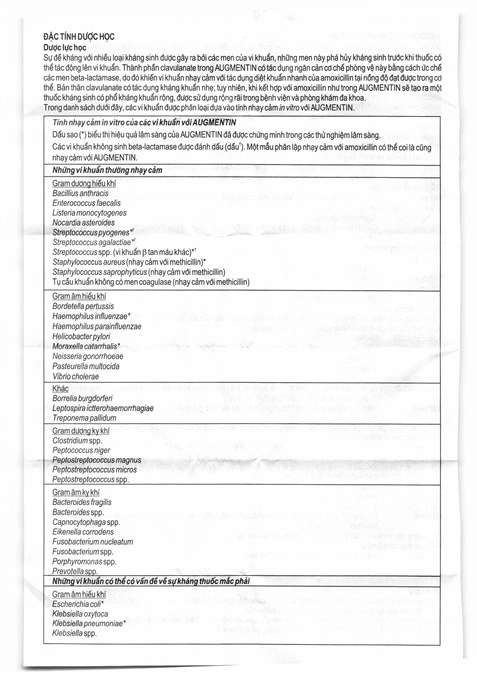 Augmentin GSK 1g điều trị nhiễm khuẩn (2 vỉ x 7 viên) - 8