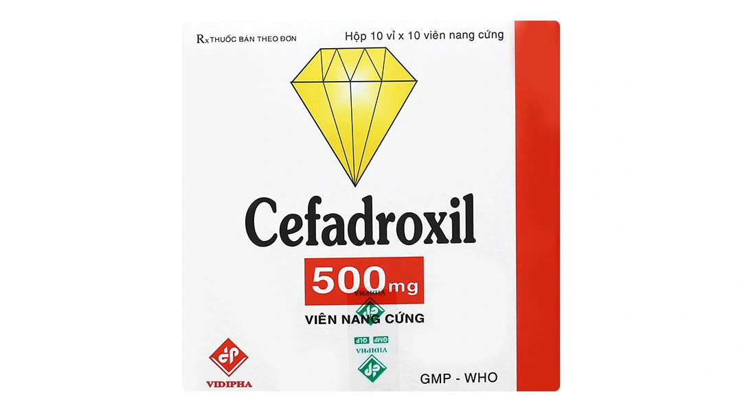 Cefadroxil Vidipha 500mg trị nhiễm khuẩn thể nhẹ và trung bình (10 vỉ x 10 viên) - 1