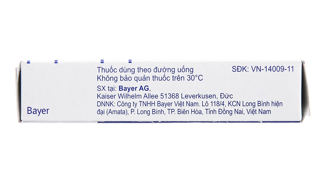 Ciprobay 500 trị nhiễm khuẩn (1 vỉ x 10 viên) - 3