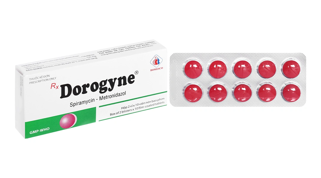 Dorogyne trị nhiễm khuẩn răng miệng (2 vỉ x 10 viên) - 