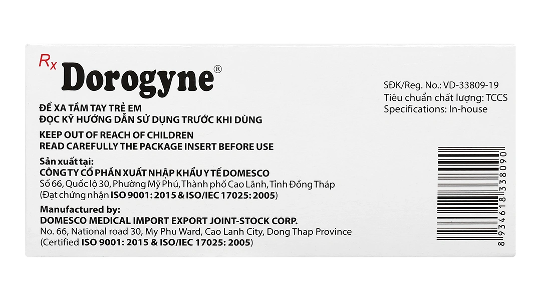 Dorogyne trị nhiễm khuẩn răng miệng (2 vỉ x 10 viên) - 1
