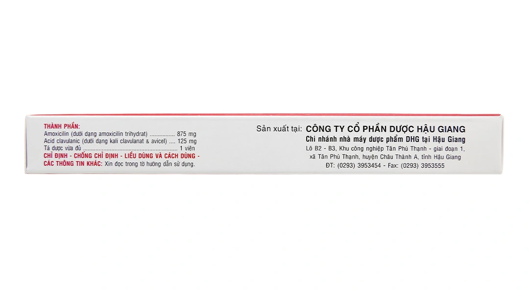 Klamentin 875/125 trị nhiễm khuẩn đường hô hấp trên và dưới (2 vỉ x 7 viên) - 2
