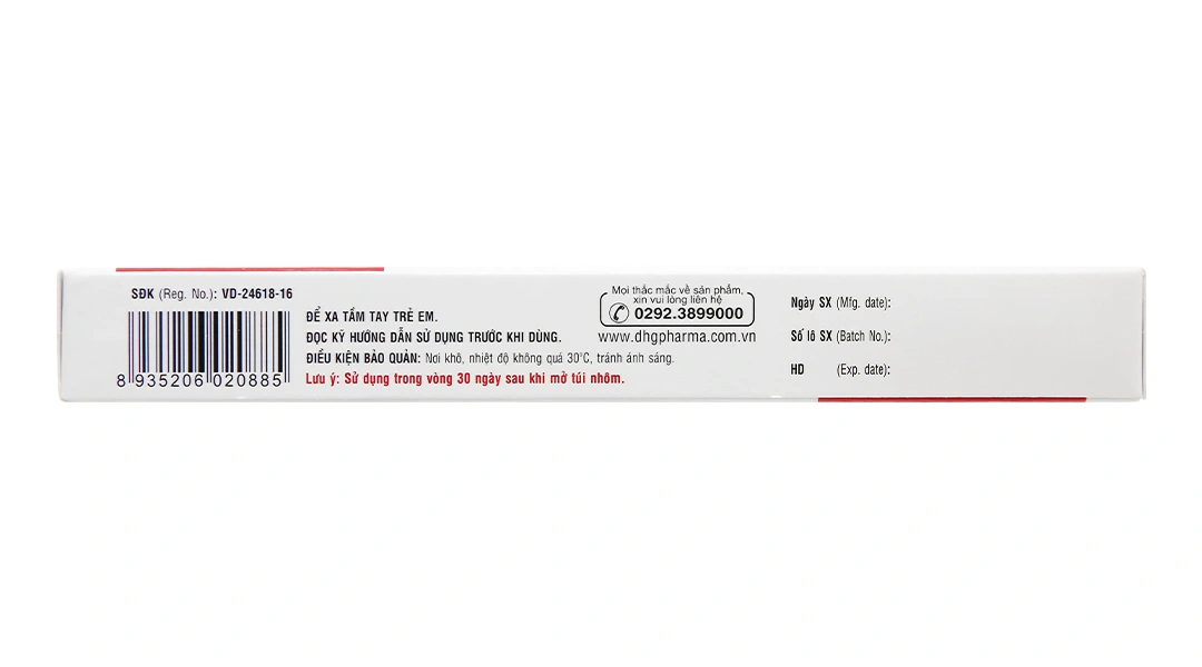 Klamentin 875/125 trị nhiễm khuẩn đường hô hấp trên và dưới (2 vỉ x 7 viên) - 3