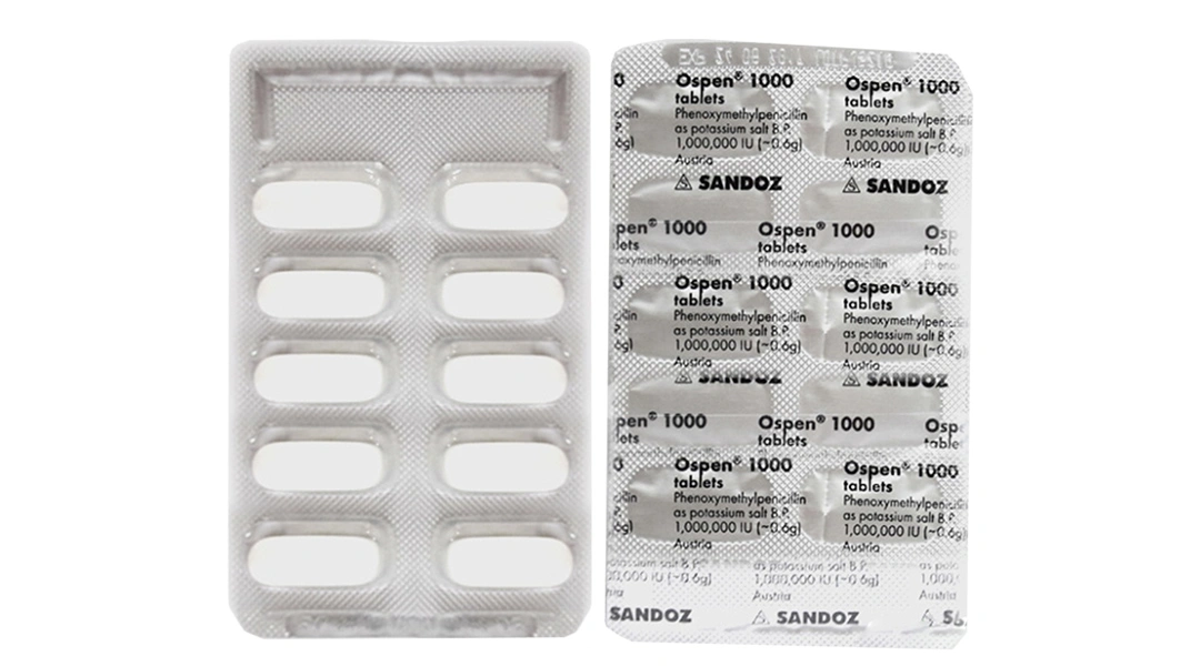 Ospen 1000 trị nhiễm khuẩn (100 vỉ x 10 viên) - 
