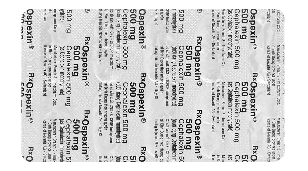 Ospexin 500mg trị nhiễm khuẩn (1 vỉ x 10 viên) - 1