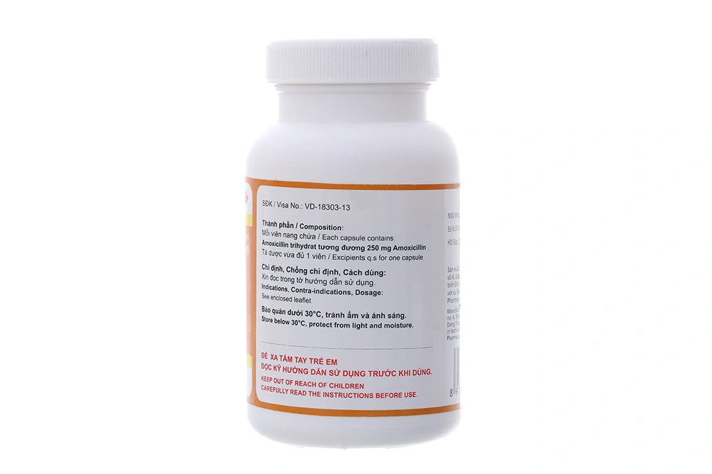 Pms-Pharmox 250mg trị nhiễm khuẩn chai 200 viên - 1