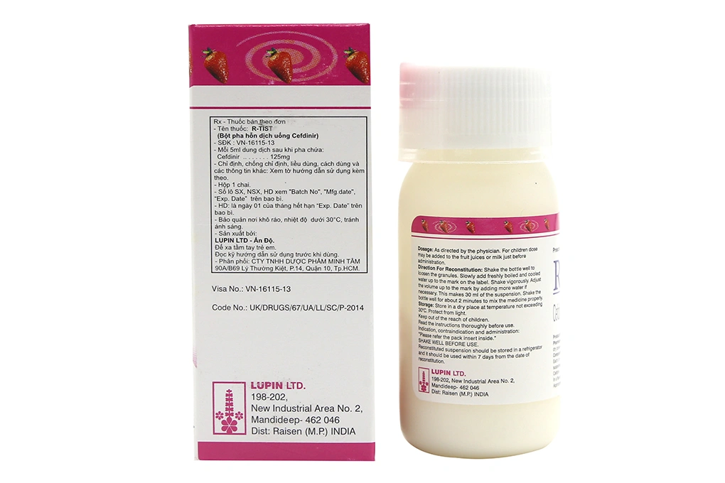 Hỗn dịch uống R-tist 17g/30ml trị nhiễm khuẩn chai 30ml - 1