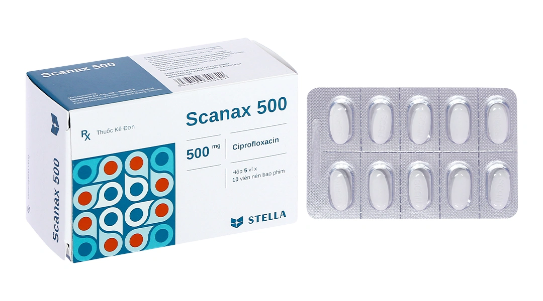 Scanax 500 trị nhiễm khuẩn (5 vỉ x 10 viên) - 