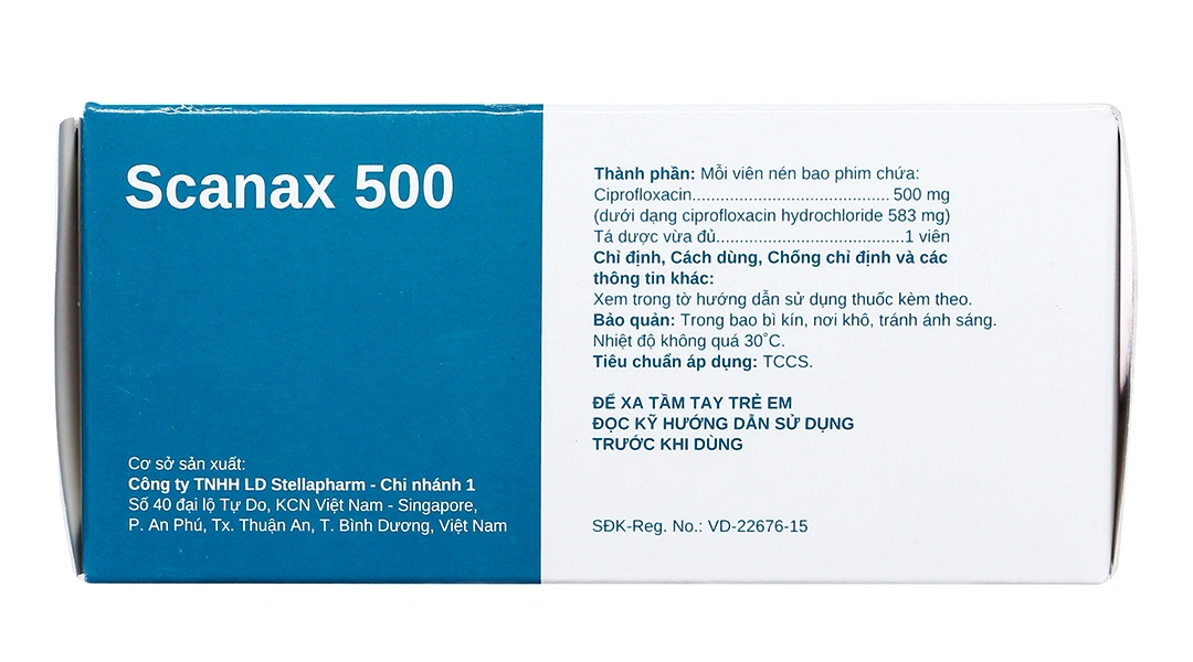 Scanax 500 trị nhiễm khuẩn (5 vỉ x 10 viên) - 2