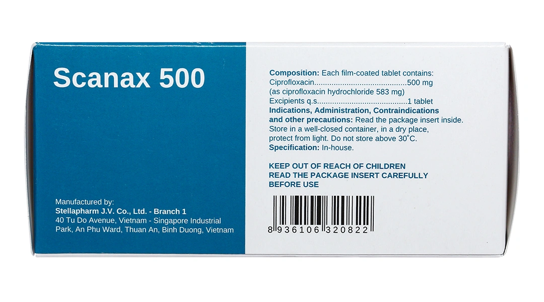 Scanax 500 trị nhiễm khuẩn (5 vỉ x 10 viên) - 3