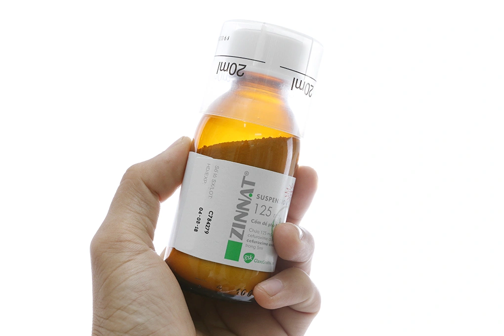 Cốm pha hỗn dịch uống Zinnat Suspension 125mg trị nhiễm khuẩn lọ để pha 50ml - 3