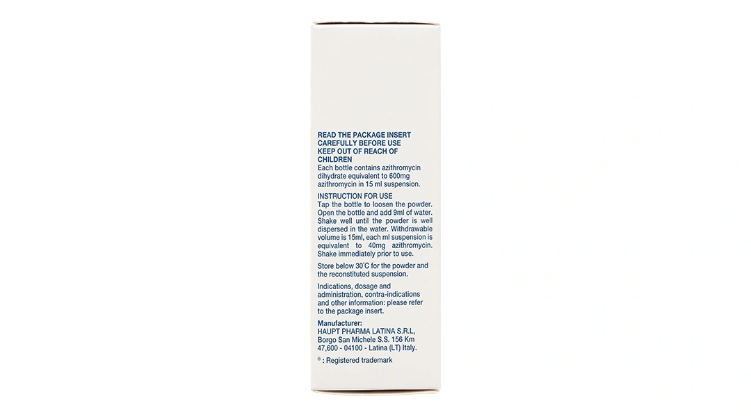 Bột pha hỗn dịch uống Zitromax 200mg/5ml trị nhiễm khuẩn lọ 600mg/15ml - 3