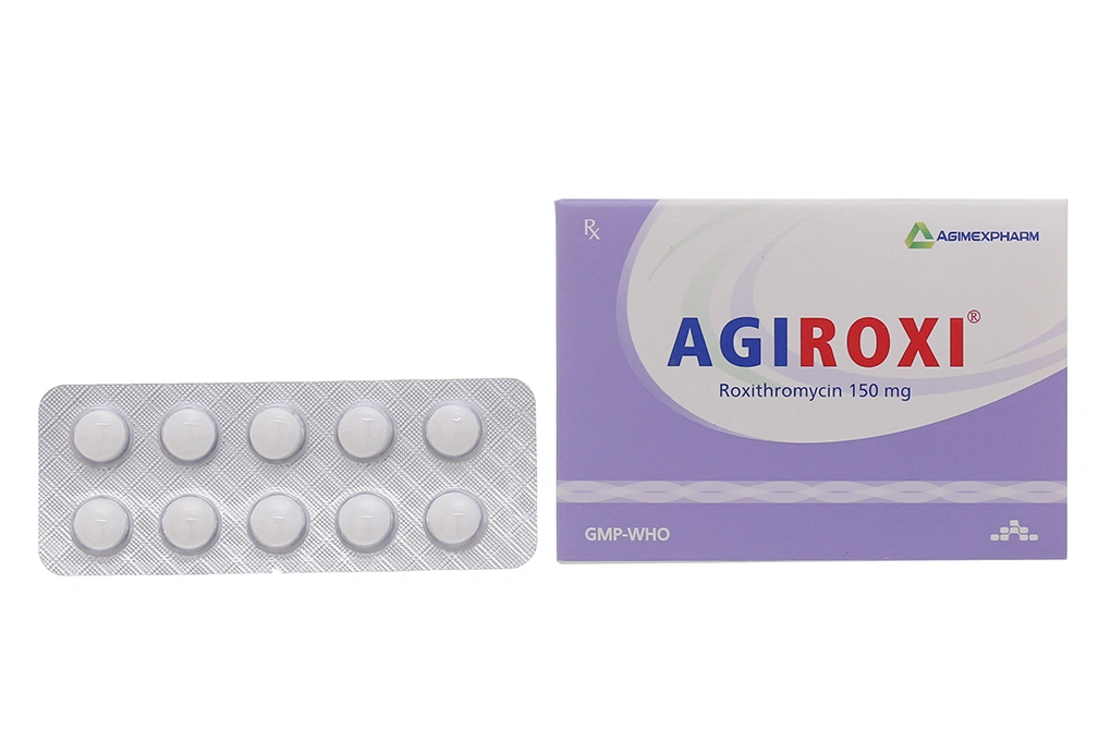 Agiroxi 150mg trị nhiễm khuẩn (10 vỉ x 10 viên) - 