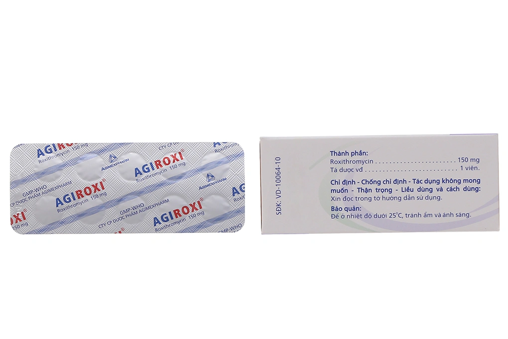 Agiroxi 150mg trị nhiễm khuẩn (10 vỉ x 10 viên) - 1