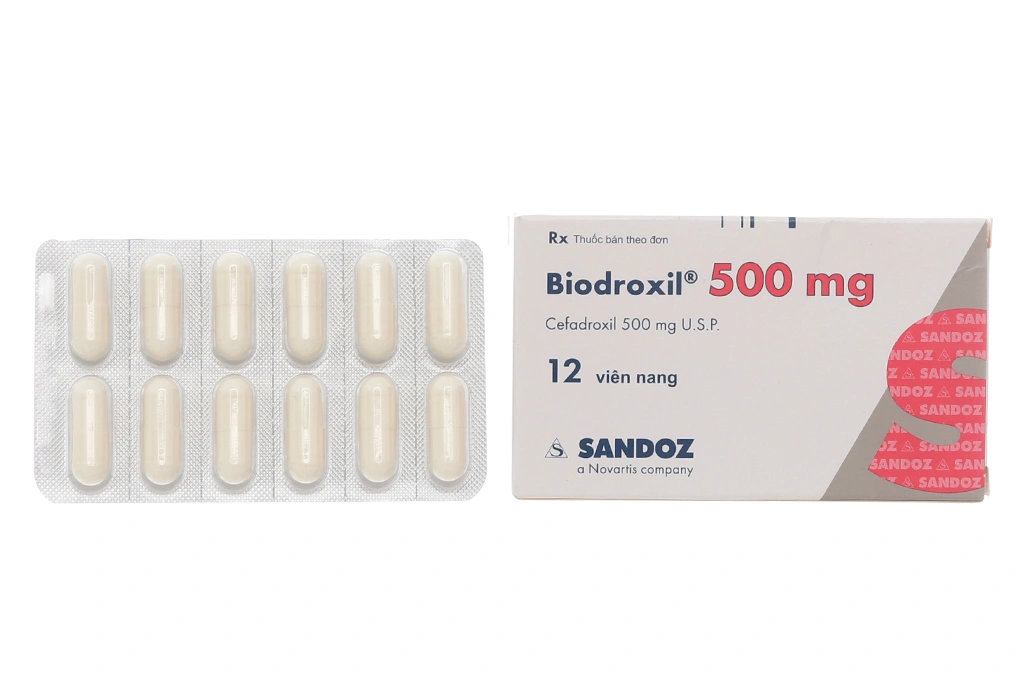 Biodroxil 500mg trị nhiễm khuẩn (1 vỉ x 12 viên) - 