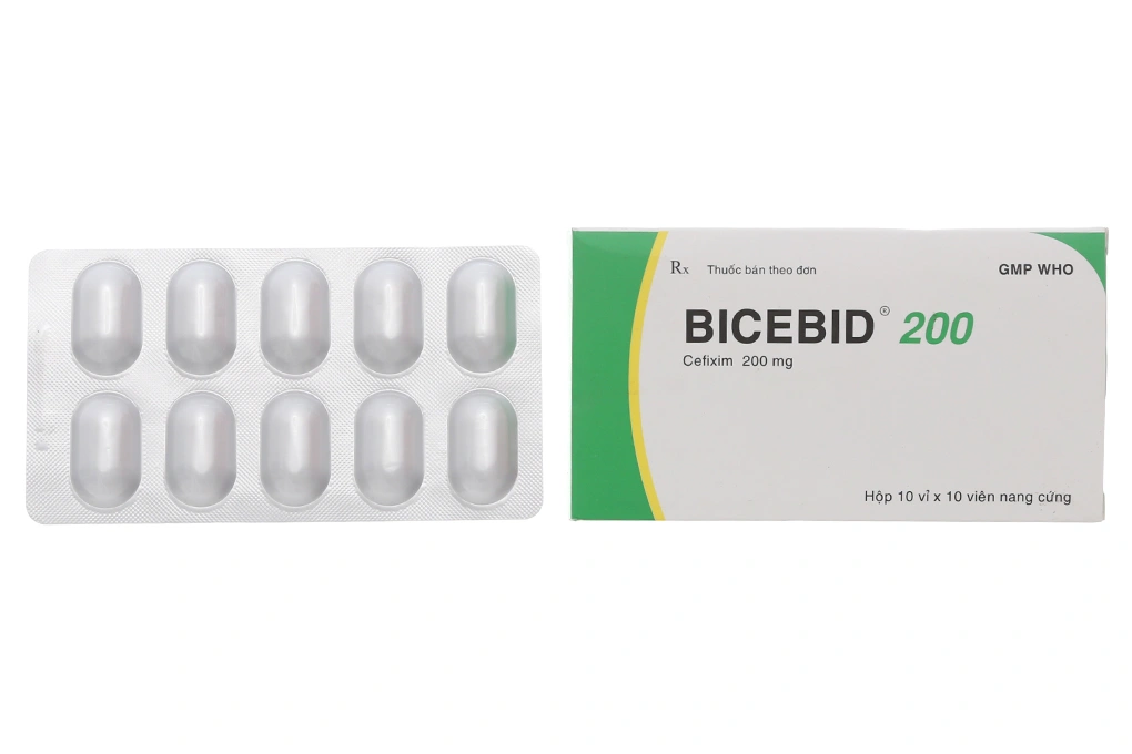 Bicebid 200 trị nhiễm khuẩn (10 vỉ x 10 viên) - 