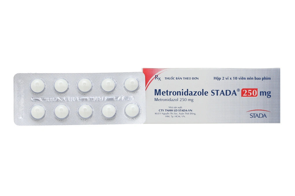 Metronidazole Stada 250mg trị và phòng ngừa nhiễm khuẩn (2 vỉ x 10 viên) - 2