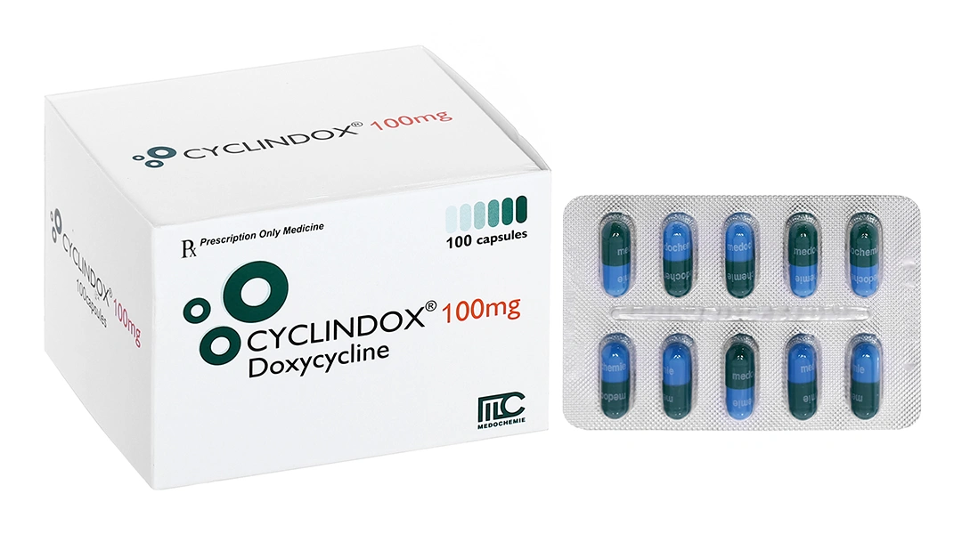 Cyclindox 100mg trị nhiễm khuẩn (10 vỉ x 10 viên) - 