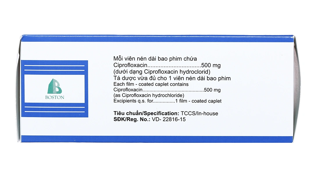 Ciprom500 trị nhiễm khuẩn nặng do vi khuẩn nhạy cảm (5 vỉ x 10 viên) - 2